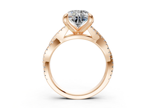 Zanira Pave 2.3mm Enagaement Ring