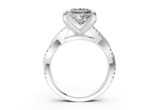 Zanira Pave 2.3mm Enagaement Ring