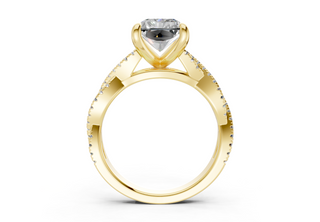 Zanira Pave 2.3mm Enagaement Ring