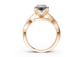 Zanira Pave 2.3mm Enagaement Ring
