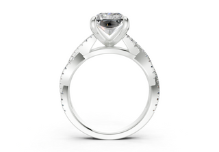 Zanira Pave 2.3mm Enagaement Ring
