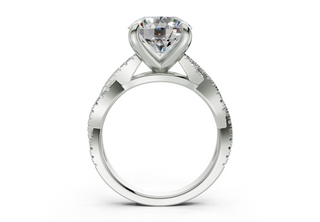 Zanira Pave 2.3mm Enagaement Ring