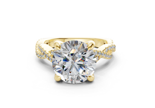 Zanira Pave 2.3mm Enagaement Ring