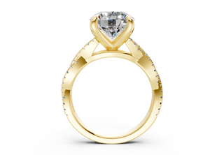 Zanira Pave 2.3mm Enagaement Ring