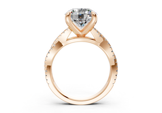 Zanira Pave 2.3mm Enagaement Ring