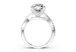 Zanira Pave 2.3mm Enagaement Ring