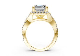 Aspen Pave 2.3mm Enagaement Ring