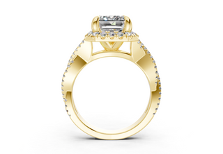 Aspen Pave 2.3mm Enagaement Ring