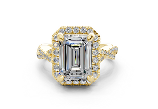 Aspen Pave 2.3mm Enagaement Ring