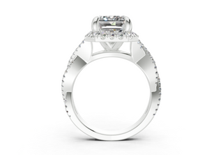 Aspen Pave 2.3mm Enagaement Ring