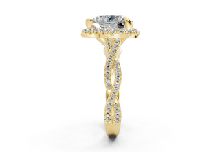 Aspen Pave 2.3mm Enagaement Ring