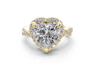 Aspen Pave 2.3mm Enagaement Ring