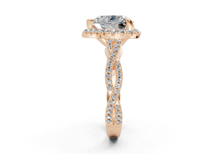 Aspen Pave 2.3mm Enagaement Ring