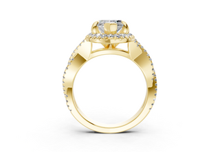 Aspen Pave 2.3mm Enagaement Ring