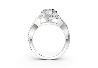 Aspen Pave 2.3mm Enagaement Ring