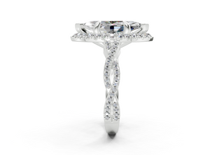 Aspen Pave 2.3mm Enagaement Ring