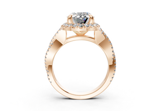 Aspen Pave 2.3mm Enagaement Ring