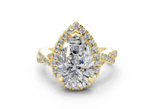 Aspen Pave 2.3mm Enagaement Ring