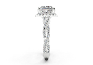 Aspen Pave 2.3mm Enagaement Ring