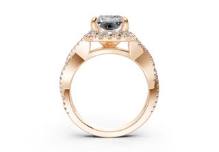 Aspen Pave 2.3mm Enagaement Ring