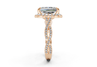 Aspen Pave 2.3mm Enagaement Ring