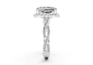 Aspen Pave 2.3mm Enagaement Ring