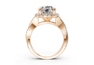 Aspen Pave 2.3mm Enagaement Ring