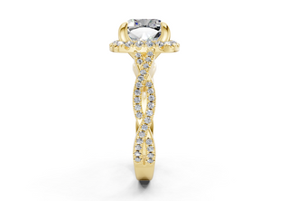 Aspen Pave 2.3mm Enagaement Ring