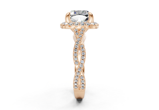 Aspen Pave 2.3mm Enagaement Ring