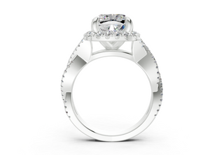 Aspen Pave 2.3mm Enagaement Ring