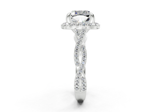 Aspen Pave 2.3mm Enagaement Ring