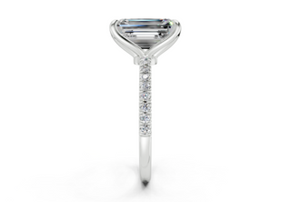 Calla Pave 1.8mm Enagaement Ring