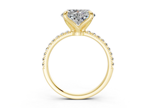 Calla Pave 1.8mm Enagaement Ring