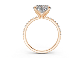 Calla Pave 1.8mm Enagaement Ring