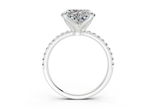 Calla Pave 1.8mm Enagaement Ring