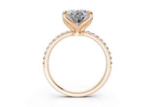 Calla Pave 1.8mm Enagaement Ring