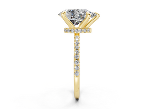 Jasmine Pave 1.8mm Enagaement Ring