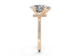 Jasmine Pave 1.8mm Enagaement Ring