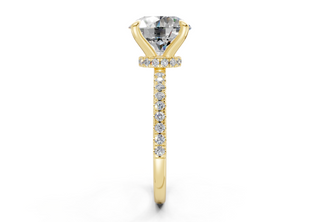 Jasmine Pave 1.8mm Enagaement Ring