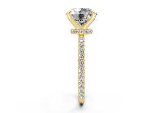 Aster Pave 1.8mm Enagaement Ring