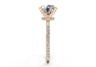 Aster Pave 1.8mm Enagaement Ring