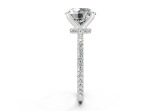 Aster Pave 1.8mm Enagaement Ring