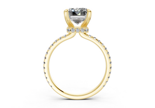 Aster Pave 1.8mm Enagaement Ring