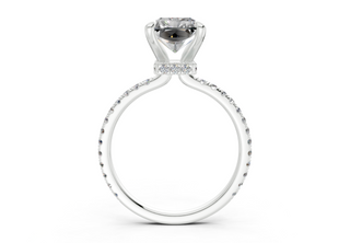 Aster Pave 1.8mm Enagaement Ring