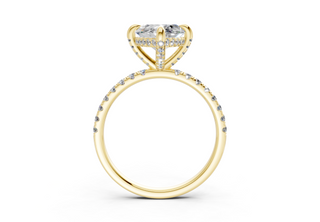 Magnolia Pave 1.8mm Enagaement Ring