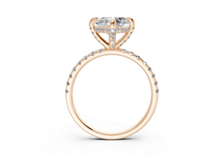 Magnolia Pave 1.8mm Enagaement Ring