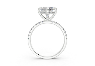 Magnolia Pave 1.8mm Enagaement Ring