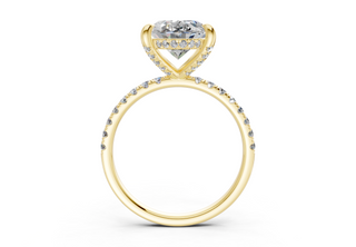 Magnolia Pave 1.8mm Enagaement Ring