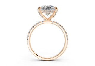 Magnolia Pave 1.8mm Enagaement Ring