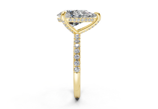 Magnolia Pave 1.8mm Enagaement Ring